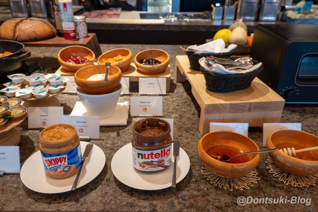 TIADの朝食のジャムとスプレッド