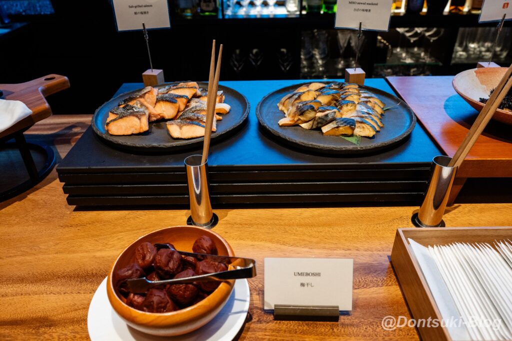 TIADの朝食の鮭・鯖の札