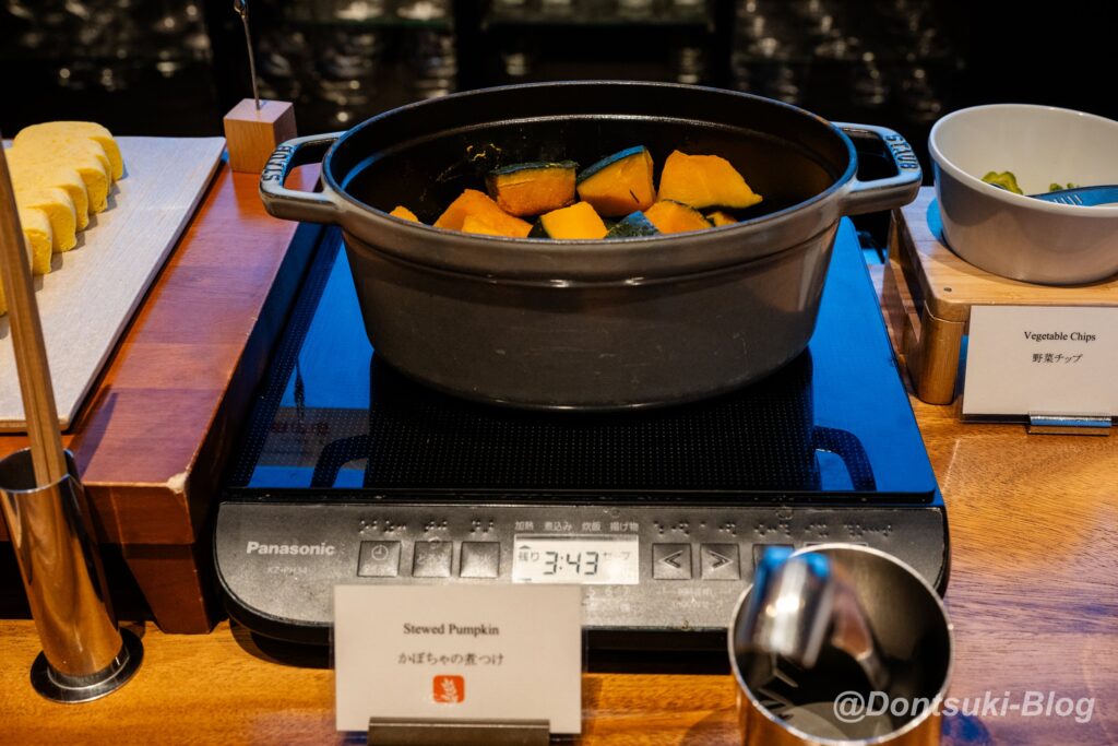 TIADの朝食のかぼちゃの煮物