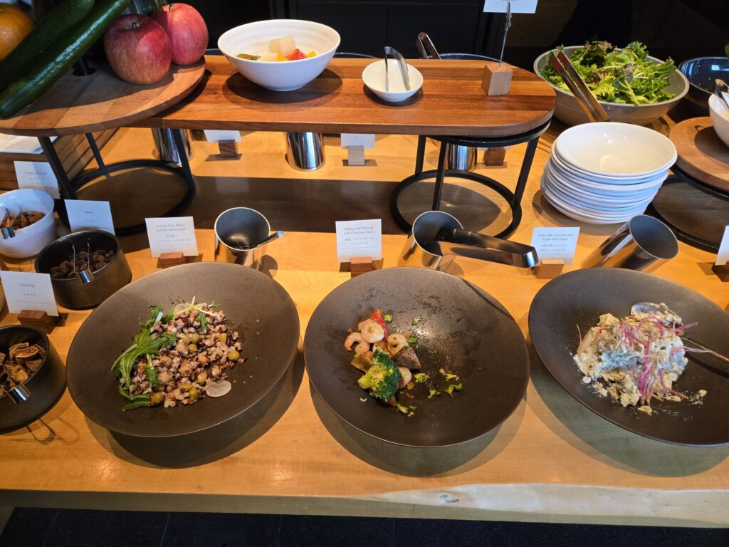 ホテルザ三井京都の朝食のデリサラダ