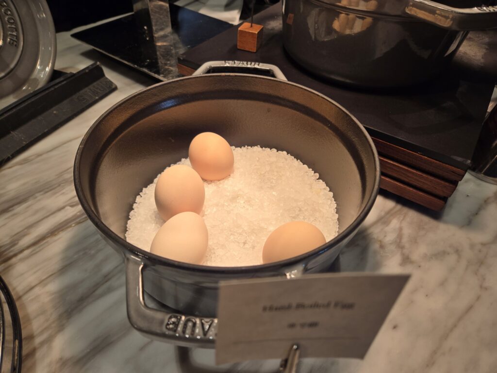 ホテルザ三井京都の朝食のゆで卵