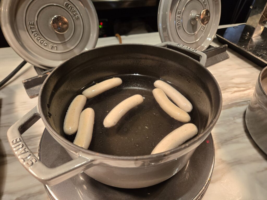 ホテルザ三井京都の朝食のソーセージ