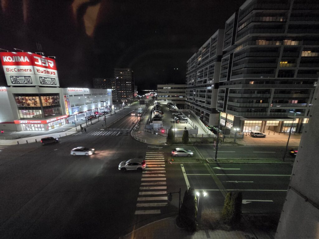 フォーポイント フレックス by シェラトン 盛岡の客室からの夜景