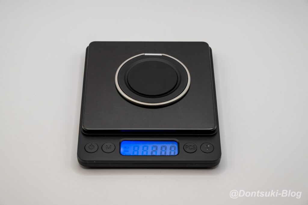PopSockets Low-Pro Grip & Stand(MagSafe対応)の重量測定